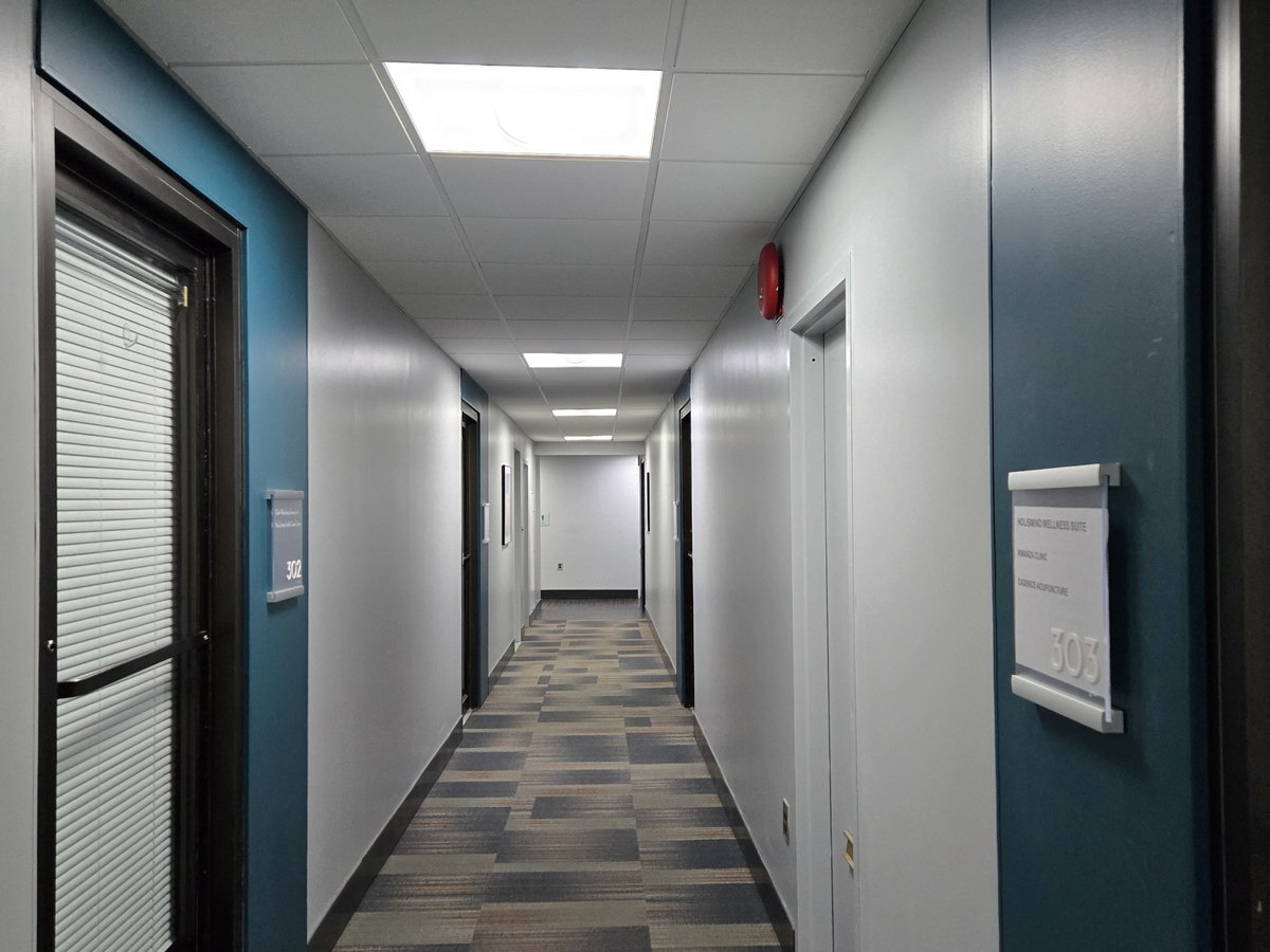 Hallway leading to Suite 303, Cadence Acupuncture, 7600 Osler Drive, Towson